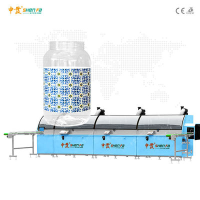 Impresora automática de la pantalla de los colores ULTRAVIOLETA de la sequedad 1-3 para la botella del galón