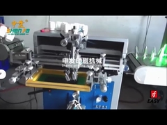 Líneas de producción de serigrafía semiautomática para botellas de plástico.
