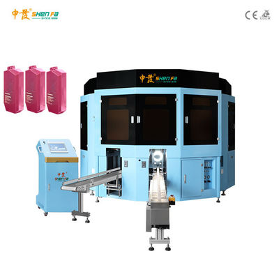 Máquina automática de serigrafía de seis colores para botellas de plástico