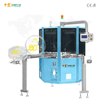 Máquina de impresión de pantalla automática de plano para caja de fundación